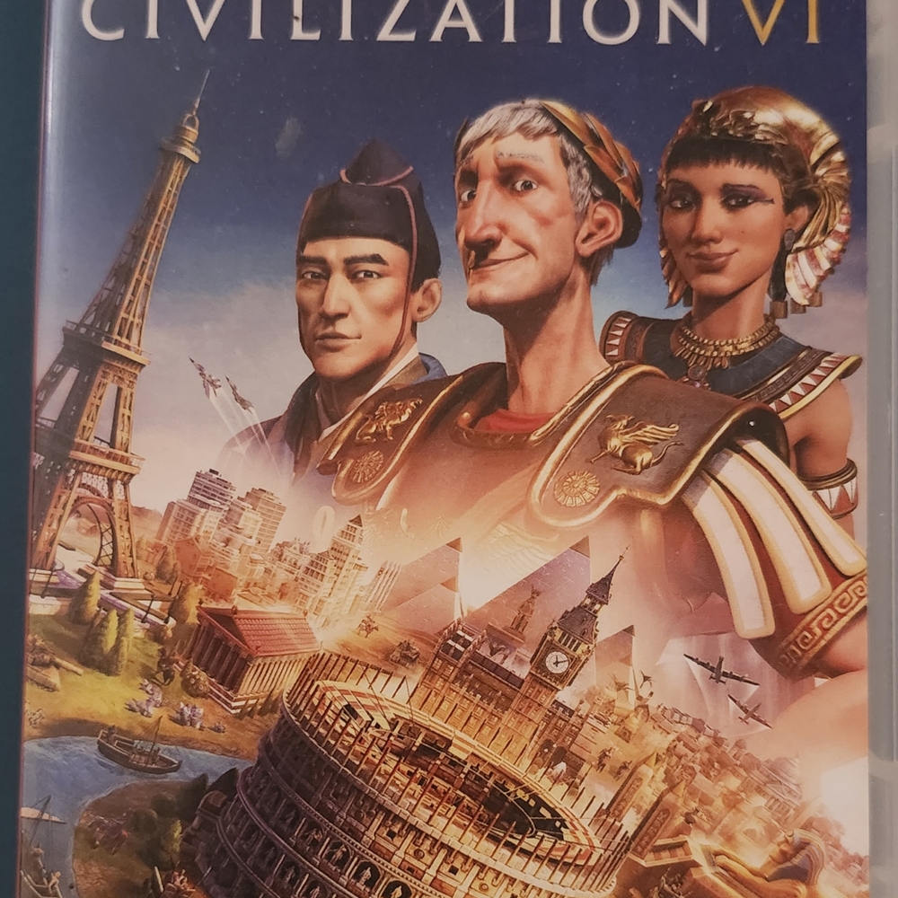 Civilization VI Video Game - Blue and Gold